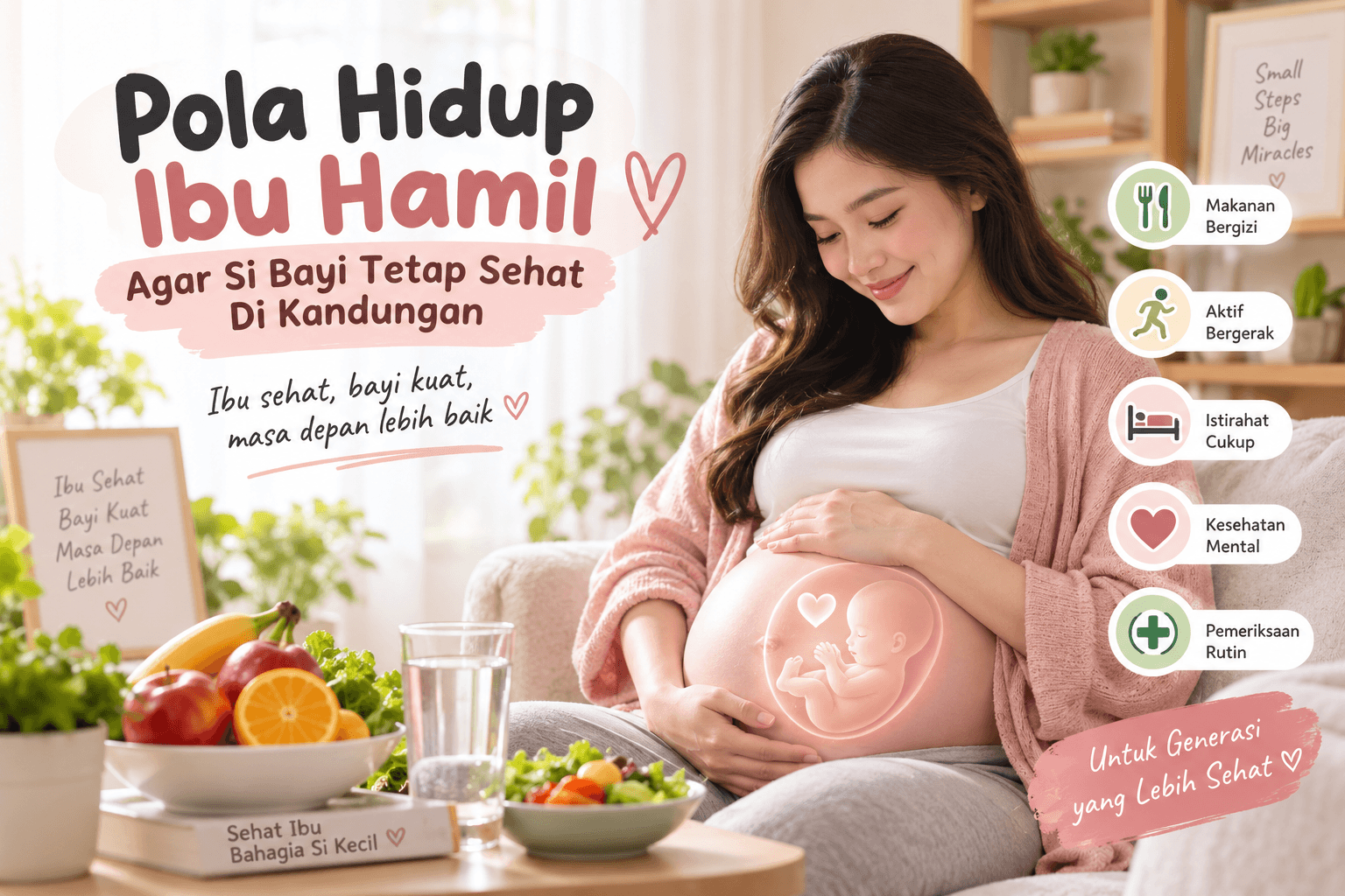 Pola hidup ibu hamil agar bayi tetap sehat di kandungan