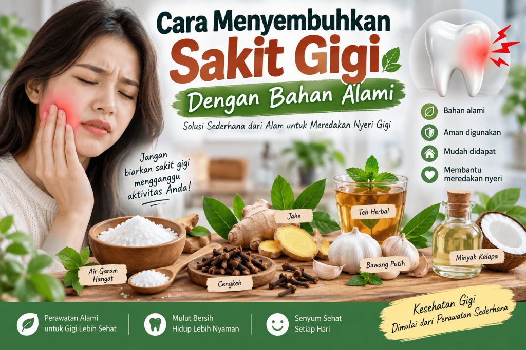 Cara menyembuhkan sakit gigi dengan bahan alami